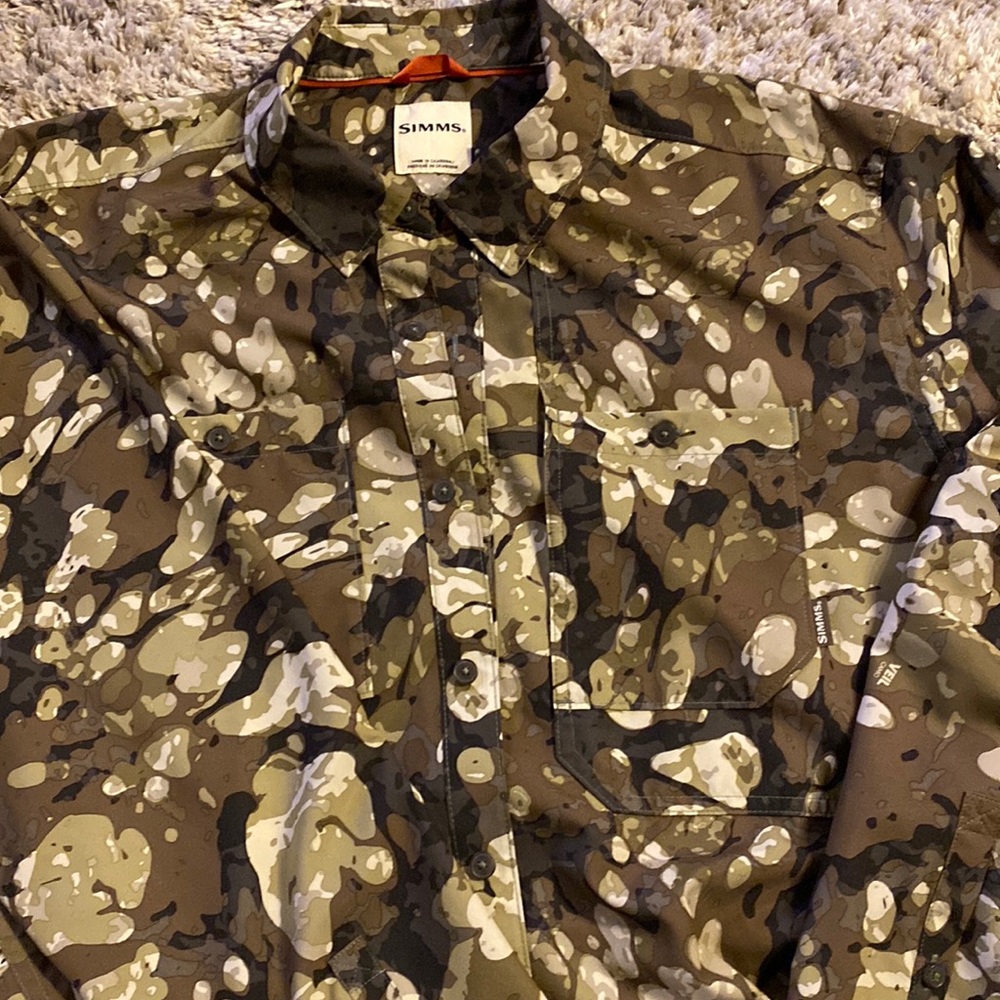 Mens simms fishing shirt